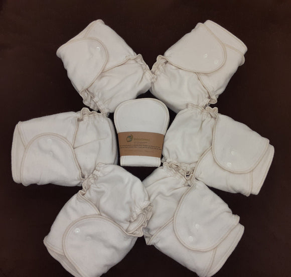 Hemp/Cotton Diaper Bundle Pack of 6 with Doublers